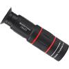 NbgrvB Kit di teleobiettivo 18x per smartphone con treppiede, telescopio monoculare ad alta potenza, per osservazione di uccelli, escursionismo, campeggio, fotografia all'aperto, nero, 12 cm (18 x 25 set 1)