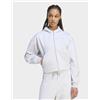 Adidas Womens adidas Felpa Z.n.e. Corta Con Zip Integrale - Grigio, grigio