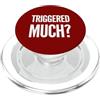 Funny Triggered Anti-Liberal Snowflake Divertente innescato anti-liberale fiocco di neve Pro conservatore PopSockets PopGrip per MagSafe