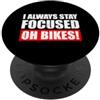 Mountain bike cycling outfit & Bicycle d Rimango sempre concentrato divertente bicicletta ciclismo mountain bike PopSockets PopGrip Adesivo
