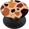 Preposh Marrone Mucca Stampa Estetica Animale Y2K Cowgirl Girly Carino PopSockets PopGrip Adesivo