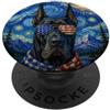 MericaLife Dogs Cane Alano nero che indossa occhiali bandiera americana arte americana PopSockets PopGrip Adesivo
