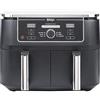 Ninja Foodi Max Dual Zone Friggitrice ad Aria digitale, 2 Cestelli Antiaderenti, 9.5L, 6 in 1, Massima Croccantezza, Frigge Senza Olio, Arrostisce, Cottura Forno, Disidrata, 8 Porzioni, Nero, AF400EU
