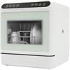 XYCFMDFTZ Lavastoviglie da tavolo con 4 programmi, mini lavastoviglie