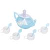 Disney Frozen Set da Tè Icy Magic, ufficiale Jakks Pacific, con luci e suoni, include teiera magica e quattro tazze con cucchiaini, ideale per giochi di fantasia e fan di Frozen