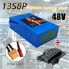 StarTech Batterie per e-bike e moto - Litio-Ioni, 48V, 100Ah - Celle Panasonic 18650 - BMS (sistema di gestione della batteria) integrato da 50A - per motore da 1000W - Caricabatterie XT60 JST