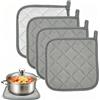 PULCINELLI 4 Pz Presine da Cucina in Cotone 18 x 18cm, Presine per Pentole