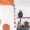 YXRRVING Decorazione da parete in cristallo dei 7 chakra, da appendere alla parete, pietre preziose per meditazione, pietre preziose di cristallo, ornamento da appendere, fatto a mano, decorazione per la casa