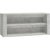 vidaXL Scarpiera Grigio Cemento 100x35x45 cm in Legno Multistrato
