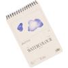 Hartem - Blocco acquerello per artisti, formato A4, carta acquerello 300 g/m², 30 fogli/60 pagine rilegate a spirale, 21 x 29,7 cm, grana media, bianco naturale