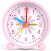 OSDUE Sveglia Bambini,Sveglia Silenziosa da Comodino A Batteria,per bambini Didattica per Ragazzi e Ragazze,Facile Utilizzo Sveglias Senza Ticchettio,Sveglias Analogica al Quarzo Colorato