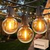 GLOBELIT luci da esterno giardino 90M,150+6 luci giardino impermeabile 2700K, G40 Catena Luminosa Esterno Luci Giardino impermeabili all'aperto[Classe di efficienza energetica G] (90M/150+6)