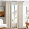 Deconovo Tende Oscuranti 100% con Tasca per Asta - Set di 2 Pannelli, Tende per Interni a Vetro Finestra, 55x220 cm, Beige, per Cucina, Bagno, Camera e Ufficio