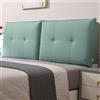 ZQBXHDZW Copri Testiera Letto Matrimoniale Imbottito, Cuscini Testata, Coprire Antipolvere in Cotone e Lino, Cuscino Da Lettura (160*60*10cm, Con Stile Comodino, Verde Scuro)
