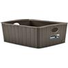 Stefanplast Elegance Cestino Rattan, Marrone, 36x29x13 cm