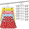 Supmaker Grucce salvaspazio per pantaloni, confezione da 2 grucce resistenti con clip regolabili, appendiabiti multistrato per armadio, ideali per jeans, pantaloni, sciarpe, leggings