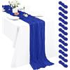 Pesonlook 12 runner da tavola in tela cerata da 3 m, stile boho, 55 x 300 cm, stile rustico, romantico, per matrimoni, feste, addio al nubilato, decorazione natalizia