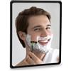 YoHumk Specchio da doccia anti appannamento (23 x18 cm) Specchio da parete adesivo antiappannamento per il bagno, specchio da trucco antiappannamento per la rasatura, specchio infrangibile sicuro per bambini