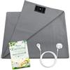 MYFUTUNITY Grounding Sheets - 95% cotone + 5% fibra argentata, biancheria da letto collegata a terra con cavo di terra, materasso a terra per un sonno migliore e relax per casa e camera da letto (152 x 203 cm)