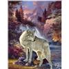 DCIDBEI Diamante quadrato 40x50cm square diamond painting grandi dimensioni 5D lupo pietre a cascata pittura a mosaico fai da te con i numeri puzzle con perline adesivi disney per decorazione da parete