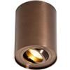 Qazqa rondoo up - Faretto Moderno - 1 luce - Ø 9.65 cm - Bronzo - Moderno - Soggiorno I Camera da letto I Sala da Pranzo I Cucina