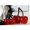 Casablanca modernes Design Scultura Moderna CILIEGIA DOPPIA in ceramica rosso/argento altezza 16 cm