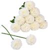 GmwyCzV 12 Pezzi Ortensie Artificiali, 29 cm Bianco Ortensie Finte Realistiche, Stelo Lungo Singolo Fiori Artificiali, per Esterni, Decorazione per La Casa, Giardino, Matrimonio