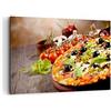 ARTTOR Quadri Moderni su Tela 120x80 cm Stampe da Parete Cucina - 2791 | Pizza Cibo Italia Quadro Decorativo Grande XXL 1 pezzo Soggiorno Camera da Letto Arte da Parete Decorazione da Parete ARTTOR