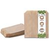BIOZOYG Sacchetti di Carta Marrone I Bustine Merenda di Carta 17,5 x 17,5 cm I Carta Riciclata 100% biodegradabile I Bustine Snack Non sbiancate I Sacchetti Confetti Bustine Regalo 1000 Pezzi
