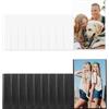 HAOCHEN 20 Pz Mini Cornici Magnetiche per Frigoriferi, 6,3 x 9,3 cm Cornice Magnetica per Foto Calamita Personalizzata per Polaroid Instax Mini (nero, bianco)