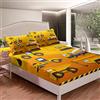 Loussiesd Set di lenzuola auto con disegno di cartoni animati, lenzuola ragazze, uomini, veicoli con stampa, set di biancheria da letto con angoli escavatori, 2 pezzi biancheria da letto singolo