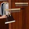 ZLLkeji Appendiabiti Estraibile Pendiabiti Estraibile per Armadio Barra Asta Appendiabiti Estensibile e Regolabile Con 12 Ganci Ideale per Reggiseno,Cappello,Borsa,Ombrello,Cravatta 2 pezzi