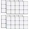 KiKiHong - Set di 4 adesivi per piastrelle da cucina, 3D, pannelli murali autoadesivi per cucina/bagno, nessuna colla necessaria, cornice bianca e nera, piastrelle metro (30x15 cm)