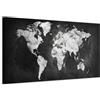 murando - Quadro Mappamondo 120x40 cm 1 Pezzo Stampa su Tela Strutturata XXL Quadri Moderni Murale Arte Moderno Grafica Decorazioni da Parete Pittura Immagini Decori Mappa Astratto k-A-0297-b-a