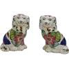 SYNWISH Statuette di cane Spaniel in porcellana dipinta a mano, stile vintage, 15 cm, 15 cm, coppia di cani da caminetto, per oggetti da collezione, decorazione per la casa, regali unici