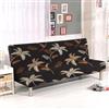 Aisaving Futon 3 posti Copridivano con Penisola Elasticizzato Elasticizzato Copridivano per Divano Letto Pieghevole Senza Braccioli 3 Posti in Poliestere Elastico Elasticizzato Pieghevole Divano Letto