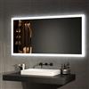EMKE Specchio Bagno con Luce 120x60 cm con Interruttore a Pulsante, Antiappannamento,Due Colori di Luce Bianco Freddo/Caldo,Specchio Bagno LED