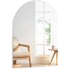 TSKDKIT Specchio da Parete Autoadesivo Ad Arco in Vetro HD 40 X 30 cm, Specchi Decorativi da Parete Senza Cornice, Grande Specchio per Camera Degli Ospiti, Bagno, Spogliatoio, Soggiorno