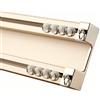 TZUFA Binario per Tende da Soffitto Resistente da 1 a 6 m, Bastoni per Tende Doppio Binario Montato a Soffitto Bastone per Tende in Alluminio per Divisorio(Color:C,Size:1m)