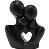 Generic Statuette di famiglia, statua astratta in resina, scultura moderna realizzata a mano, decorazione per famiglia di 3 persone, statuetta in resina, idea regalo per libreria, soggiorno, compleanno