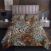 Loussiesd Copriletto con leopardata con ghepardoragazziragazziragazzi e ragazzicon motivo leopardoset di trapunta di lusso trapuntato2 pezzi per letto 170X230cm