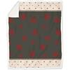 Daunex Plaid Morbidotto Light disegno Braies cm. 240 x 200 (Antracite)