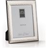 ARTÉ 18x24 Cornice per foto, Made in Italy, elegante placcata in argento, Fascia 2,5 cm, Silver Plated antiossidante, Bellissima cornice in Silver Plated con retro in legno mogano E102/18x24