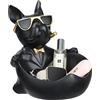 autumndeer Bulldogge Statua portachiavi portaoggetti, figura bulldog francese, multi-funzione, scultura decorativa, grande scatola di immagazzinaggio, statua d'arte per ingresso desktop