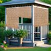 AJTXCSFOQL Tende in bambù intrecciate a mano for finestre, tende avvolgibili naturali da 45 60 85 100 120 155 cm con protezione UV, tende in legno for interni esterni, terrazze, portici, gazebo(40 x 160 cm)
