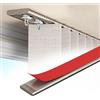 Generic Binario Adesivo per Tenda da Soffitto Bastone Tende Ultra Sottile Asta per Tende Oscuranti in Alluminio per Soggiorno Camera da Letto(Champagne,0.80 m/2.6')