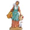 Fontanini Statuine Presepe: Pastorella con spighe di grano e oca 12 cm Fontanini 156