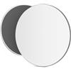 Mavoro Specchio magnetico rotondo da 17,8 cm, in acrilico, infrangibile, elegante senza cornice, specchio di sicurezza per bambini, adatto per armadietti scolastici, frigoriferi, accessori per