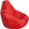 Odot Pouf Poltrona a Sacco,semplicità Moderna Senza Ripieno Poltrona Sacco,Sacchetto di Fagioli con Manico per Adolescenti e Adulti, Indoor e Outdoor Decorazione Bean Bag (100x120cm,Rosso)