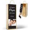 GIFART Scatola Box Porta bottiglie Vino Liquori in Legno di Betulla personalizzabile con maniglia